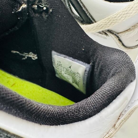 Nike Air Jordan Retro 4 SE PS DIY Kids 12 Child Mid Dunk Black White #DC4100 - Picture 7 of 7